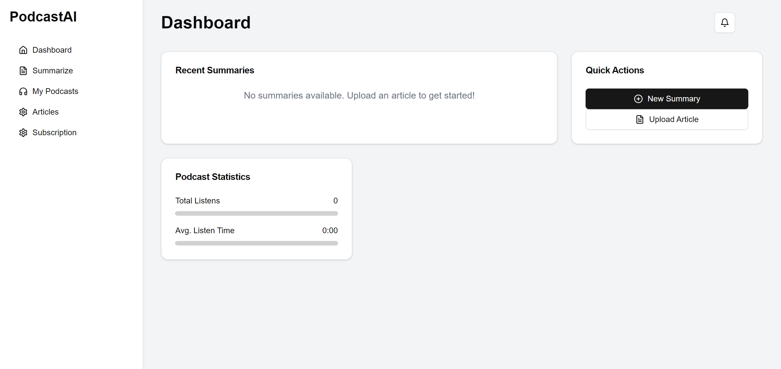 Dashboard preview